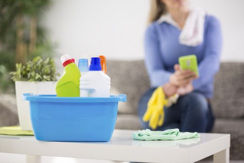 Deep cleaning kitchen surfaces during end of tenancy cleaning in SW15
